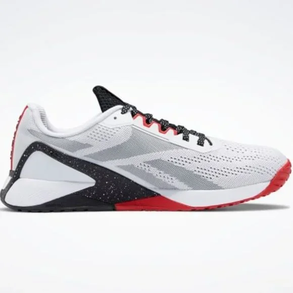 Reebok Nano X1 \'White Black Vector Red\' GY1970 Gym Training Crossfit Trainers Reebok Nano Inside Out Chalk Carotene Black Mens Cross  main image 4